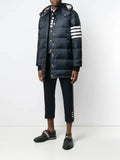 Thom Browne matte nylon 4-Bar down fill vest