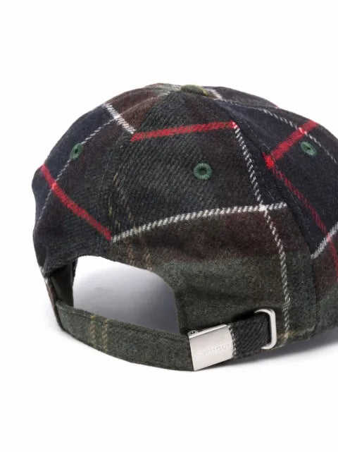 Barbour tartan baseball cap