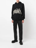 1017 ALYX 9SM logo-embroidered cow-print hoodie