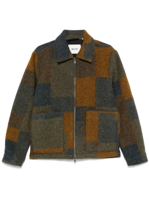NN07 Gael - two-way zipper wool jacket