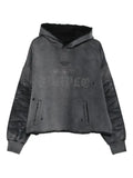 Purple Brand embellished hooded fleece hoodie