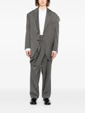 Moohong deconstructed striped jacket