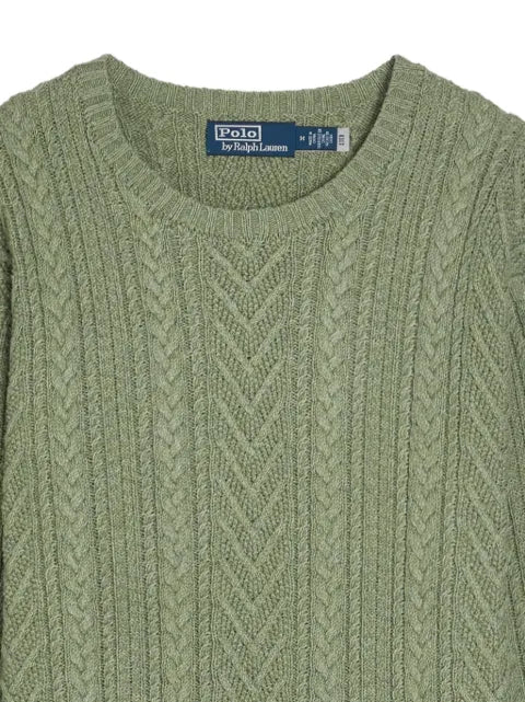 Polo Ralph Lauren Aran-knit cotton-linen jumper