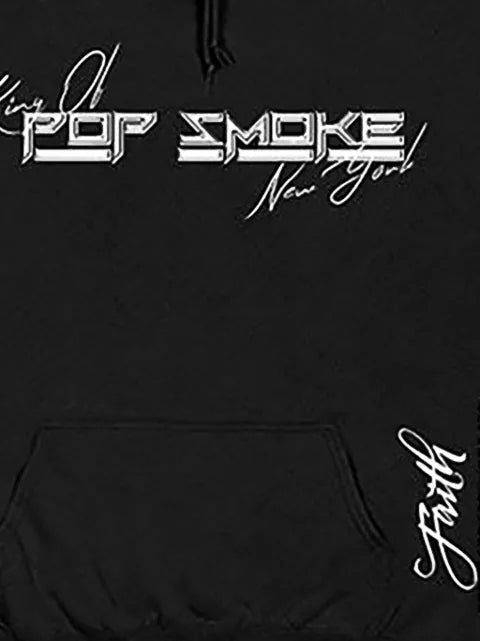 Vlone x Pop Smoke graphic-print drawstring hoodie