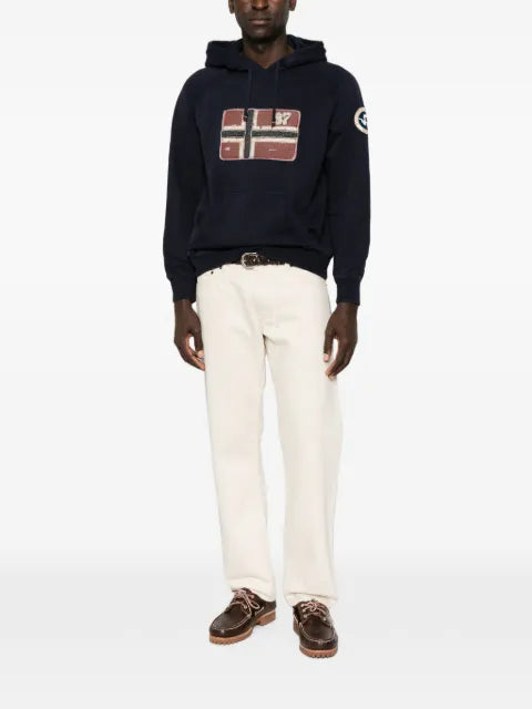 Napapijri B-Archive logo-patch drawstring hoodie