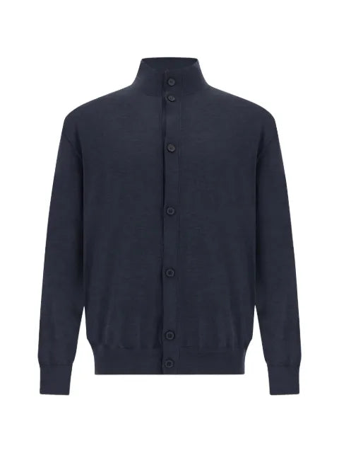 Paul & Shark button-up high-neck cardigan