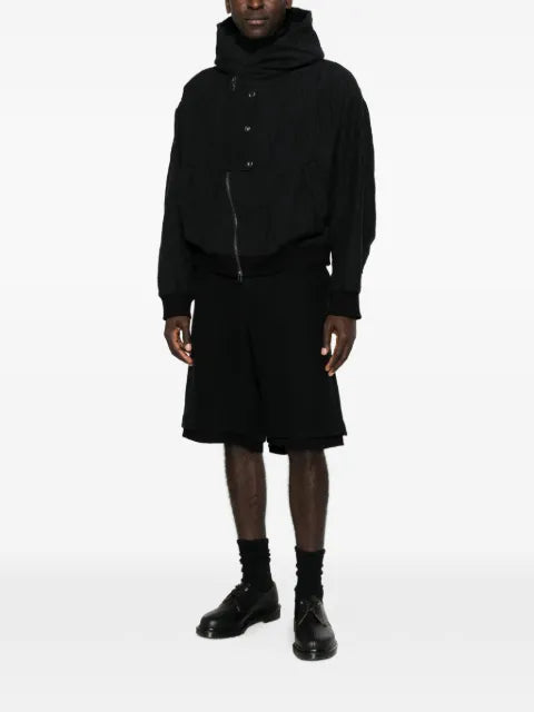 Individual Sentiments crinkled-finish hooded jacket