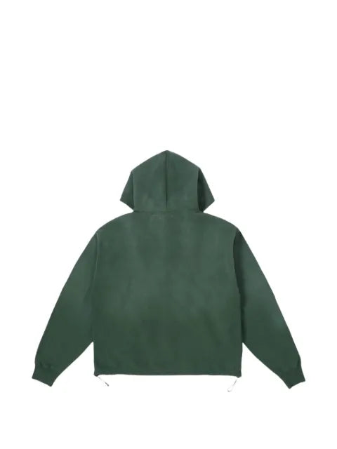 BLDG4 Lotus Temple studded zip-up hoodie