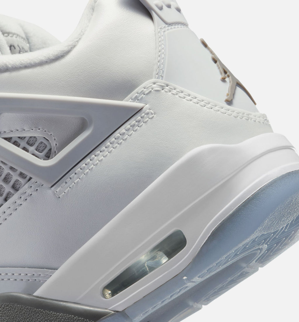 Air Jordan 4 Retro Blue Chill Grade School Shoes - Photon Dust Blue Chill White Blue Tint