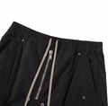 Rick Owens Black Cargo Wide-Leg Pants