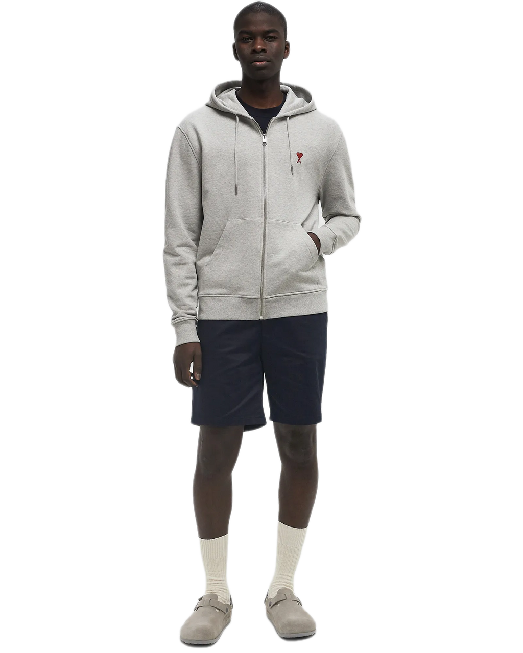 Ami Paris Zip-Up Sweater