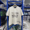 Paly Hollywood Graphic Washed Distressed Short Sleeve Crewneck T-Shirt