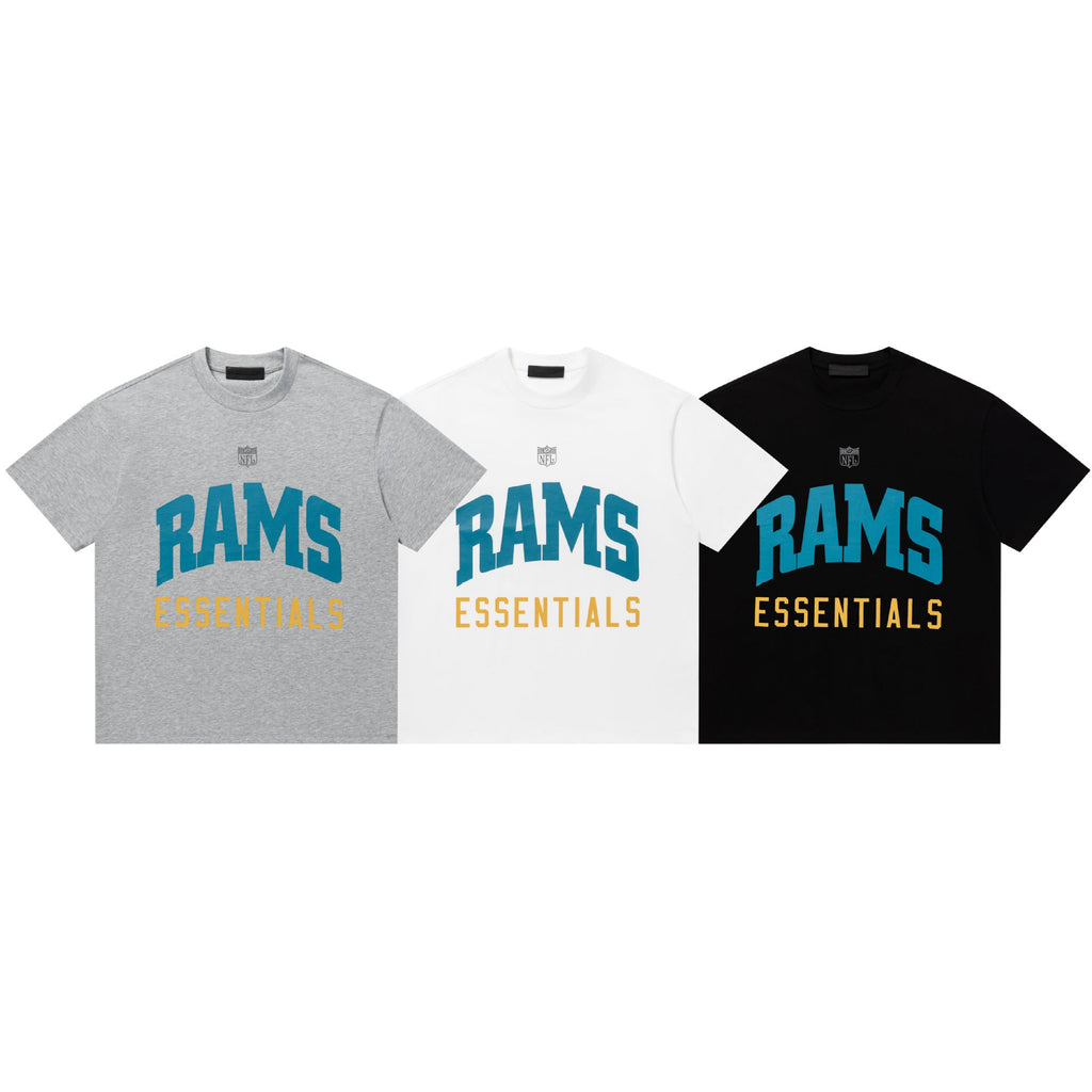 Fear Of God Essentials Letter Series Crew Neck Short Sleeve T Shirt