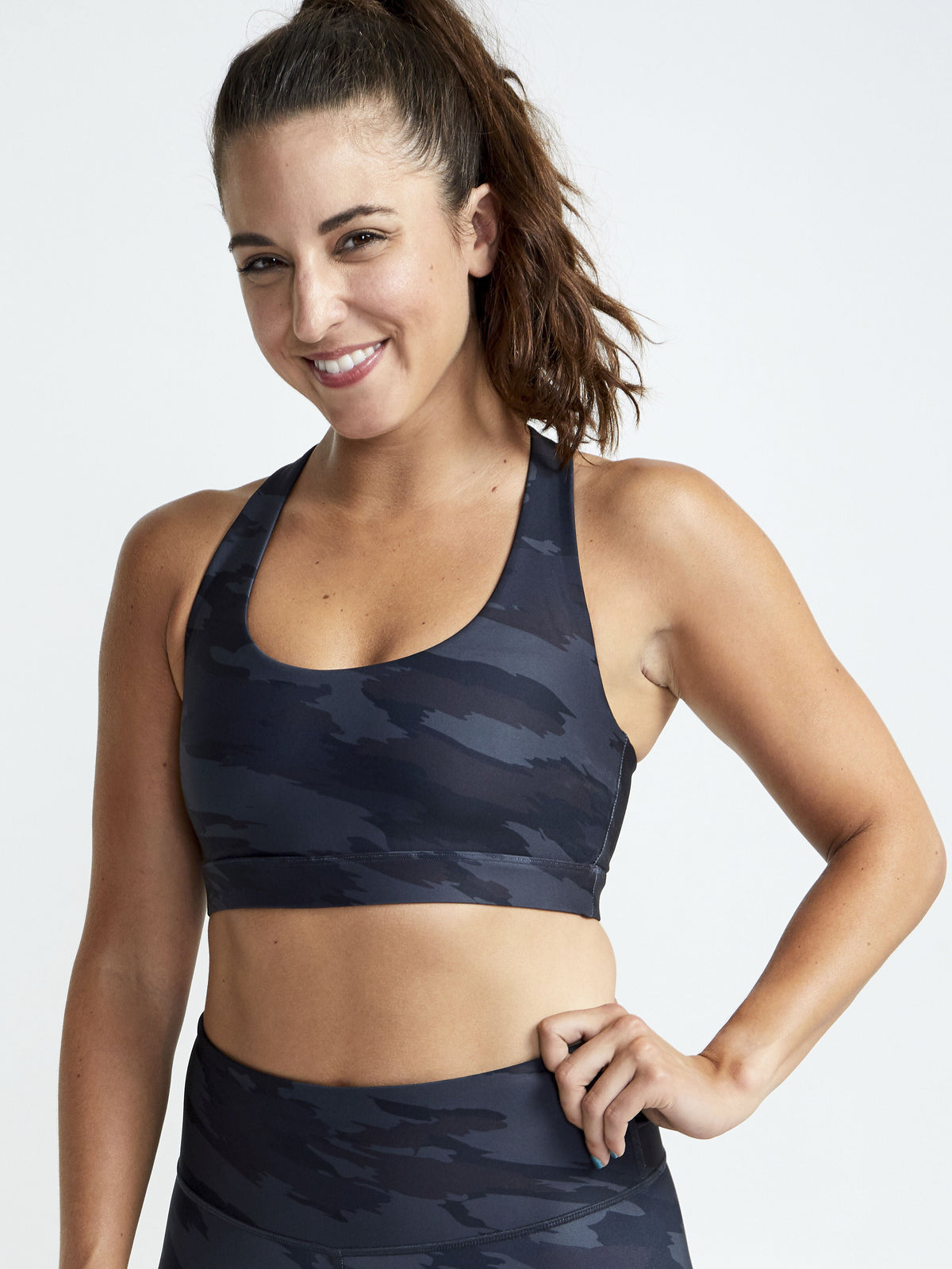 Double Knit Camo Sports Bra