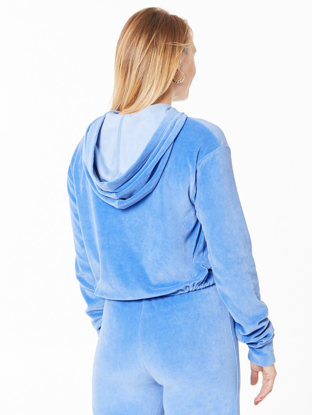 VELOUR TRY-OUT HOODIE BLUE