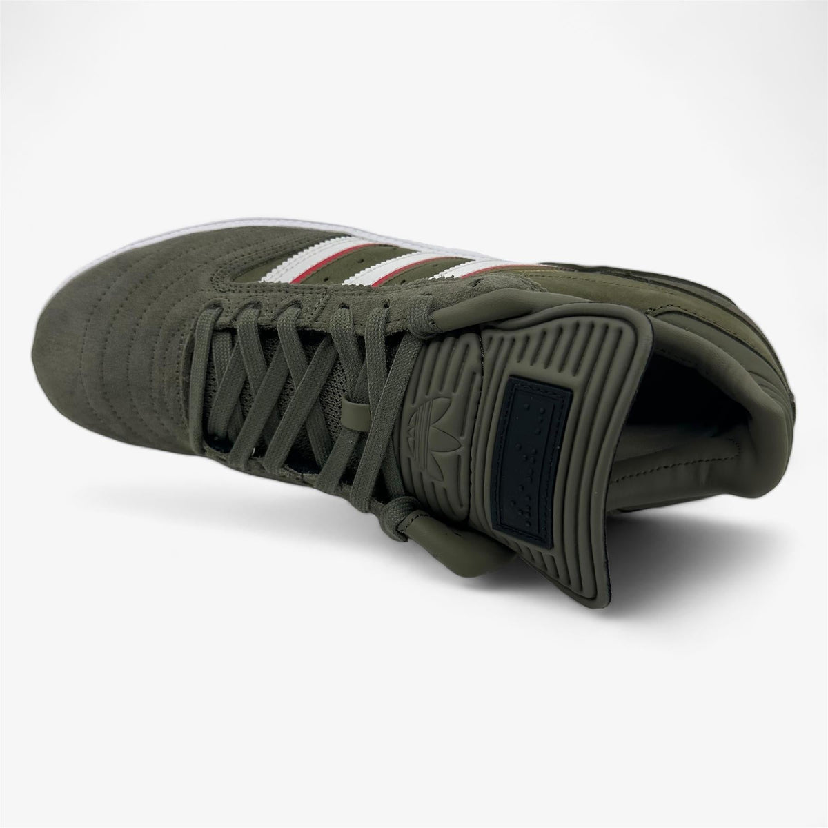 Adidas Busenitz Olive Strata Red Cloud White Mens Athletic Sneakers (ID3370)