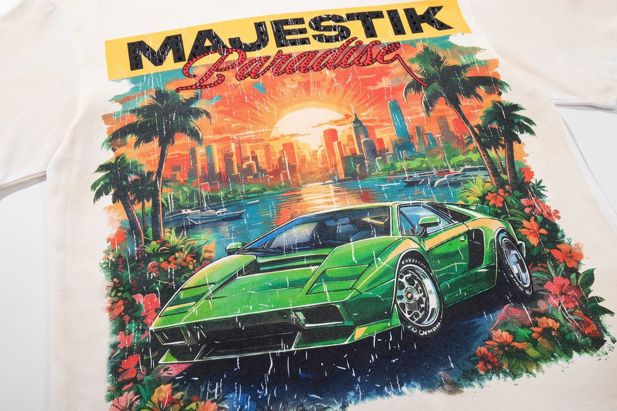 MAJESTIK Paradise Graphic T-Shirt