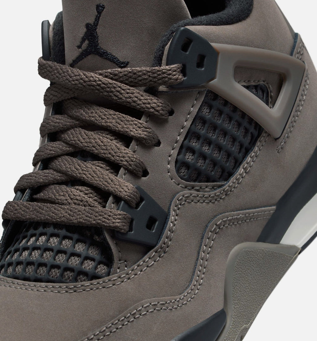 Air Jordan 4 Retro “Cave Stone and Black” Preschool Lifestyle Shoes (PS)