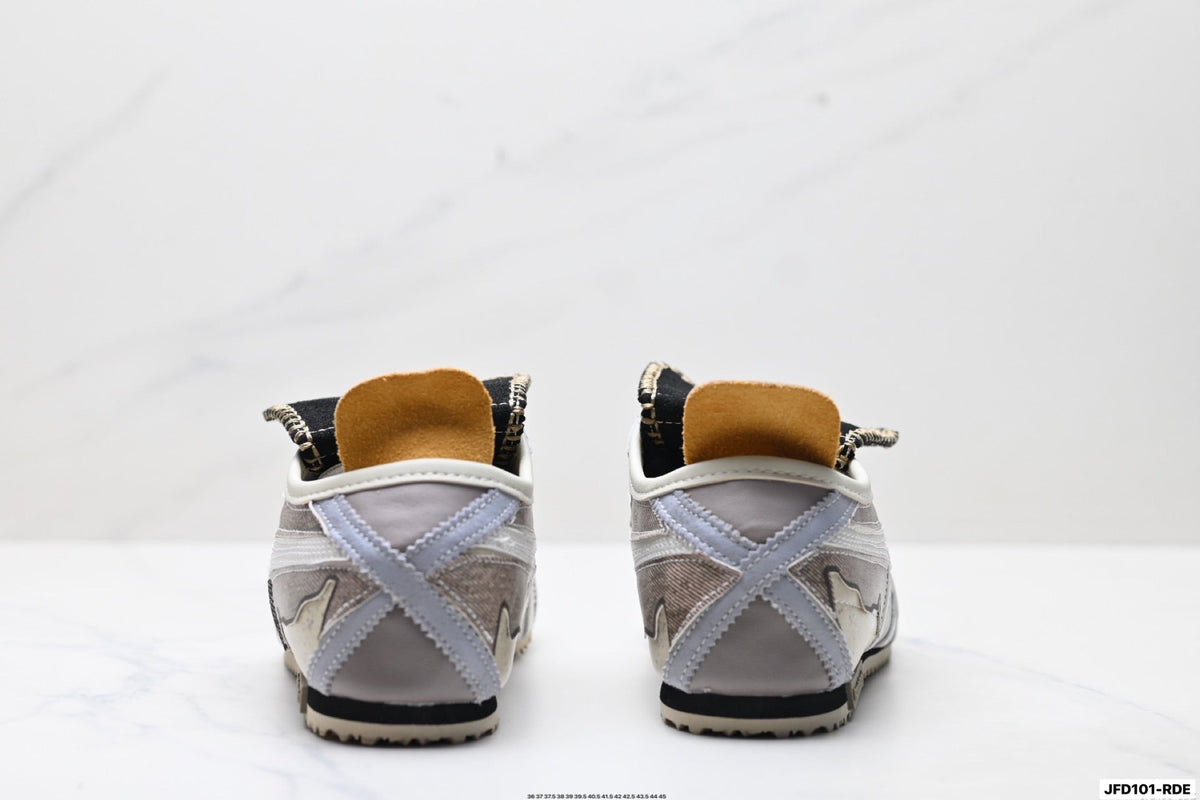 Onitsuka Tiger Retro Low Top Gray Black Yellow Unisex Shoes Style 28