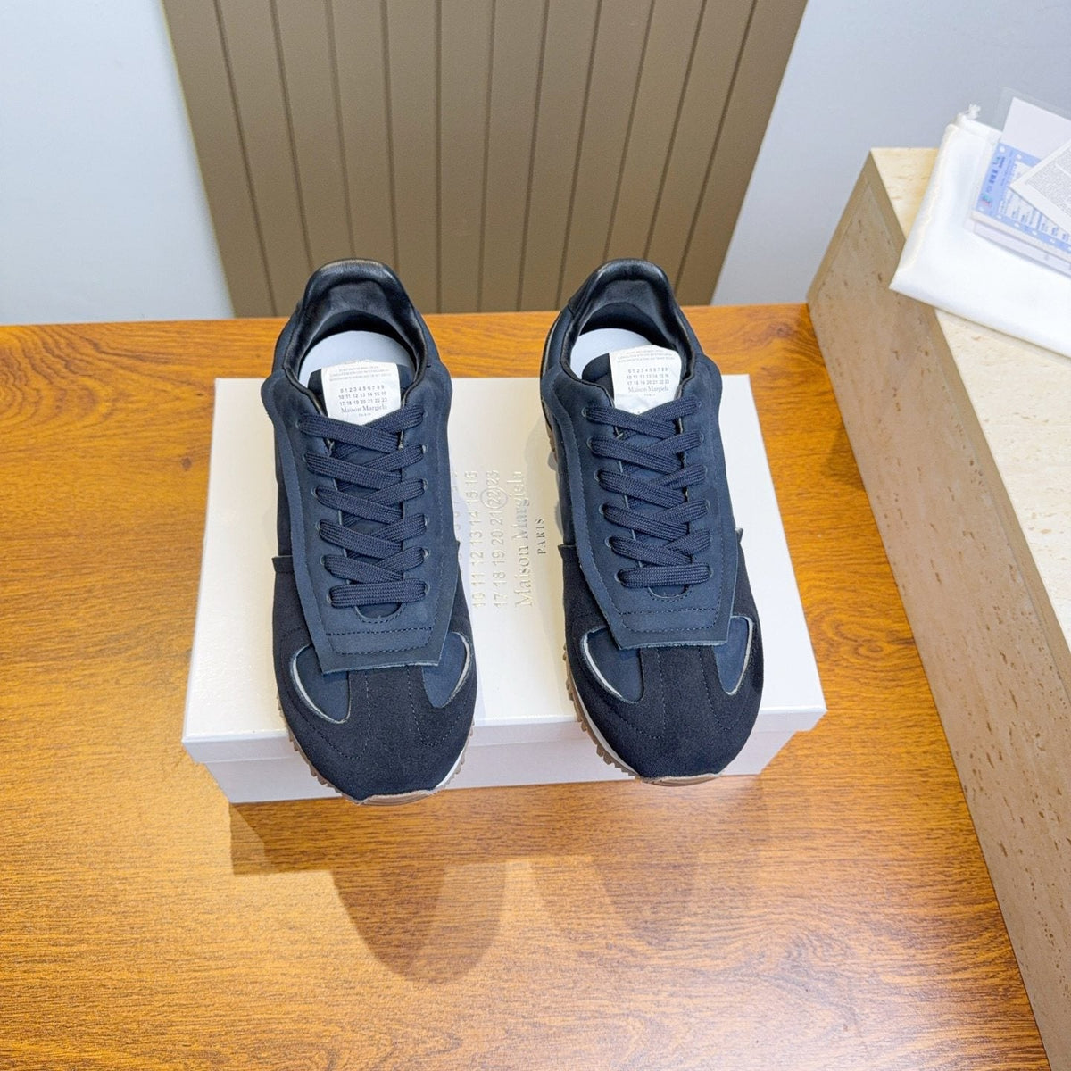 Maison Margiela Black Low-Top Sneakers