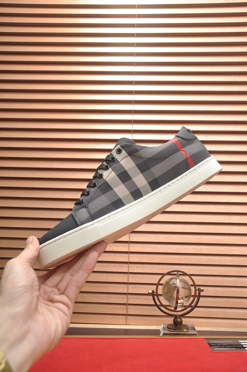 Burberry Black Check Sneakers